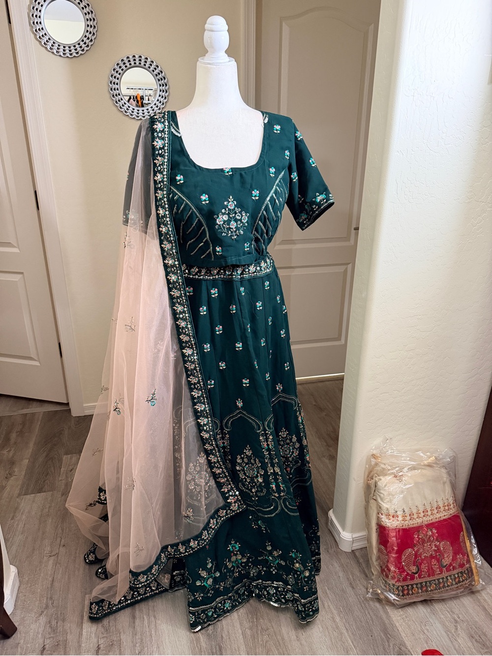 Green lehenga choli